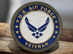 U.S. Air Force Veteran Wooden Wall Sign – Handcrafted Military Decor | Veteran Gift | Made in USA