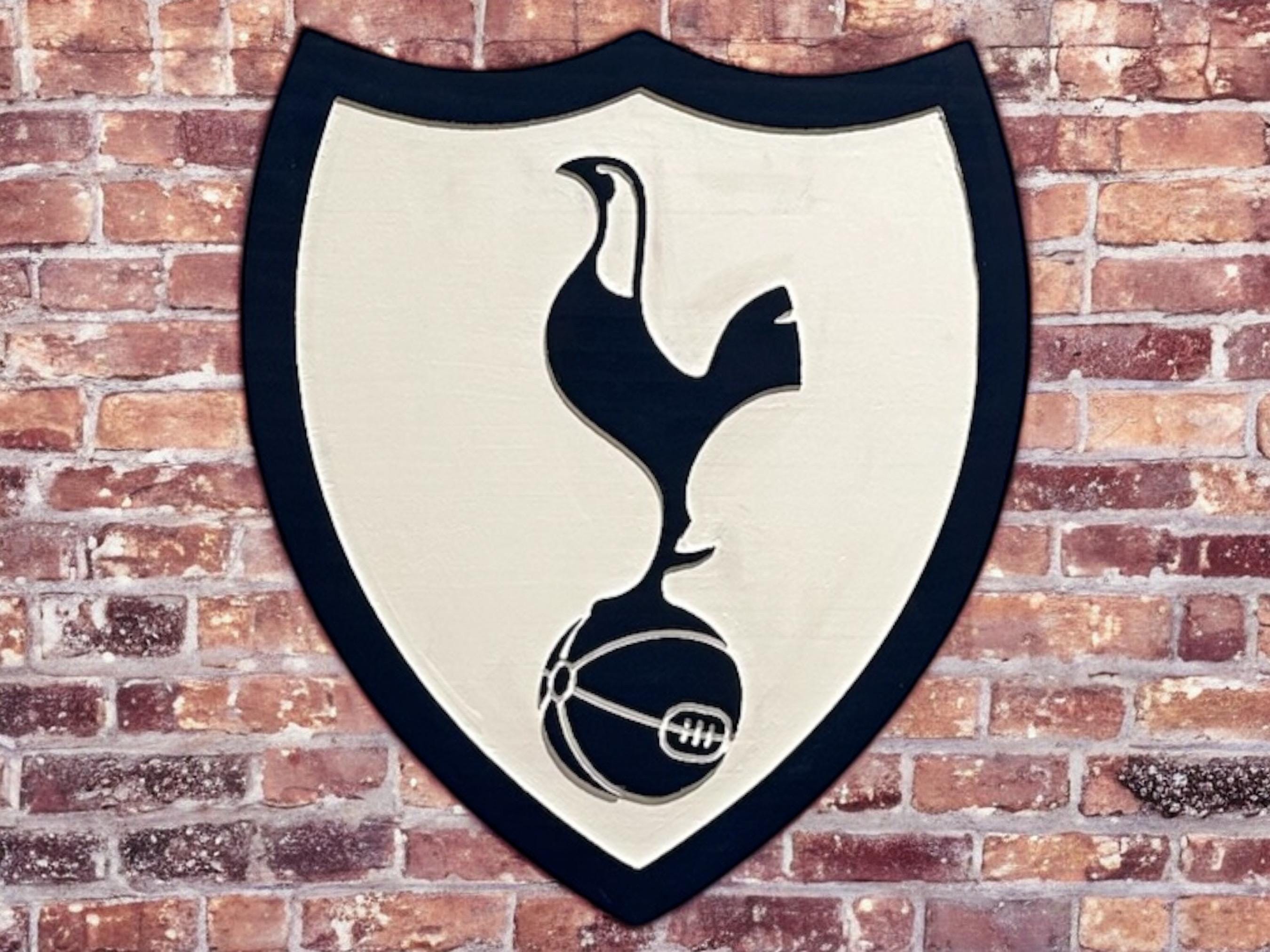 Handmade Tottenham Hotspur Crest Wood Sign | Spurs Fan Gift
