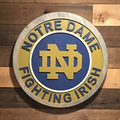 Notre Dame Fighting Irish Wood Sign – Handcrafted Wall Decor