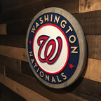Washington Nationals Handcrafted Wood Sign – MLB Wall Decor