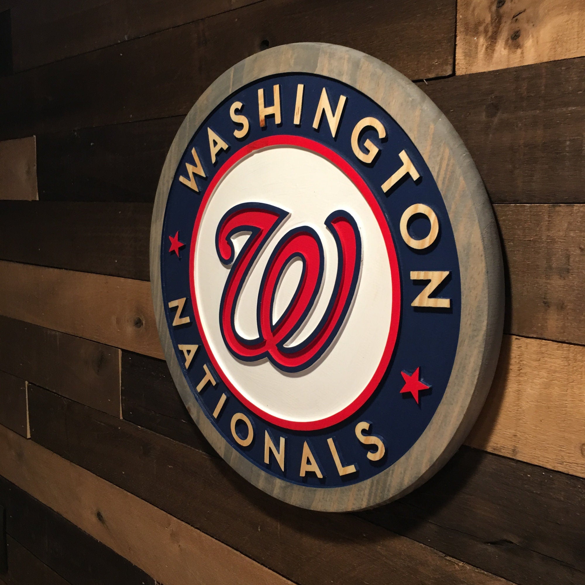 Washington Nationals wood carved Signs