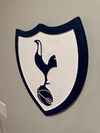 Tottenham Hotspur Handcrafted Wood Crest Sign – Spurs Wall Decor
