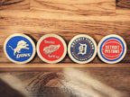 Detroit Sports Team Wooden Wall Art Set for Man Cave or Game Room