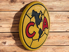 Club América Handcrafted Wood Sign – Liga MX Soccer Wall Decor