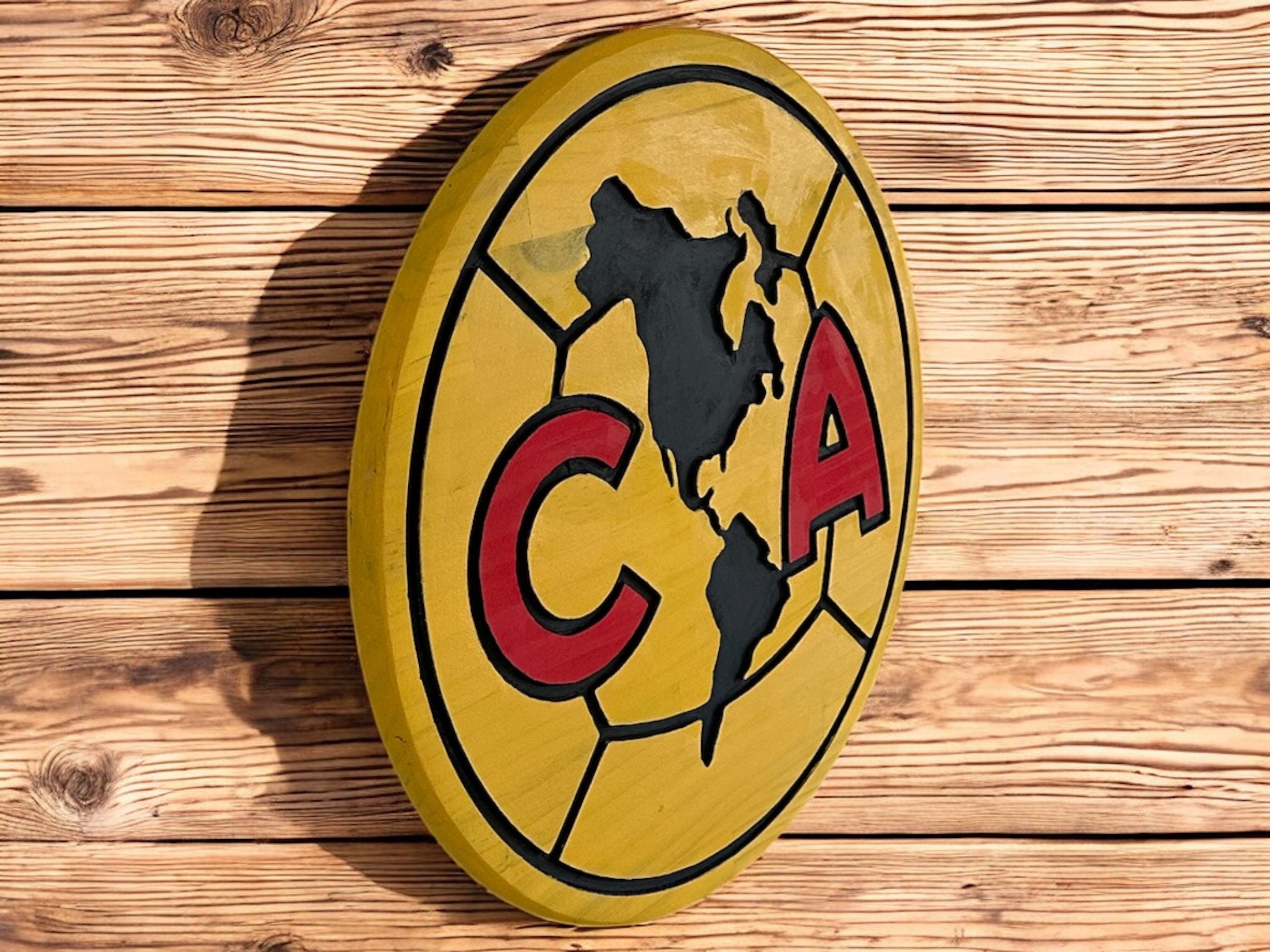 Club América Wood Sign: Carved Liga MX Soccer Wall Art