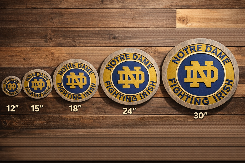 Notre Dame Fighting Irish Wood Sign – Handcrafted Wall Decor