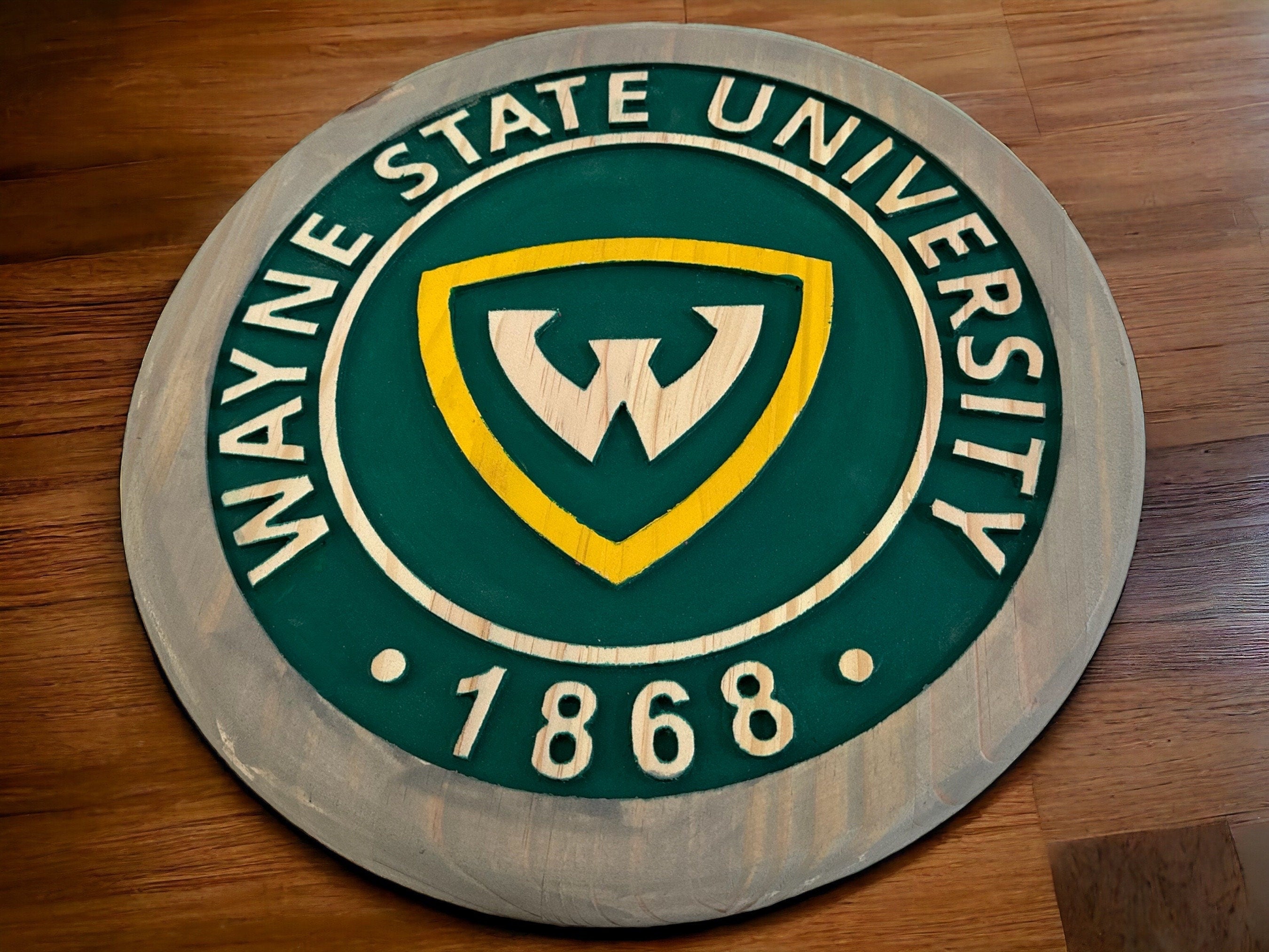 Wayne State University Graduation Wood Sign: College Alumni Gift