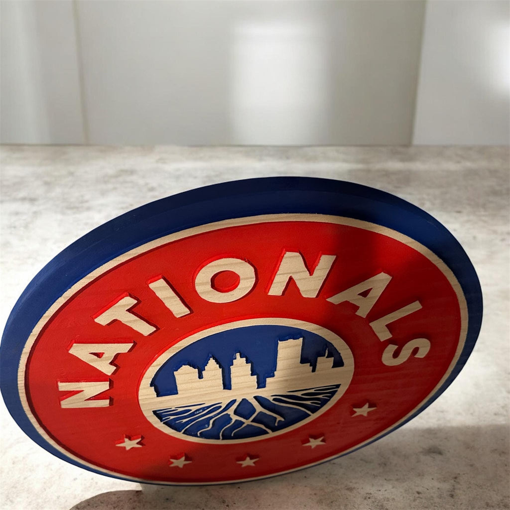 Personalized Nationals Soccer Club Handcrafted Wood Sign – Team Wall Decor