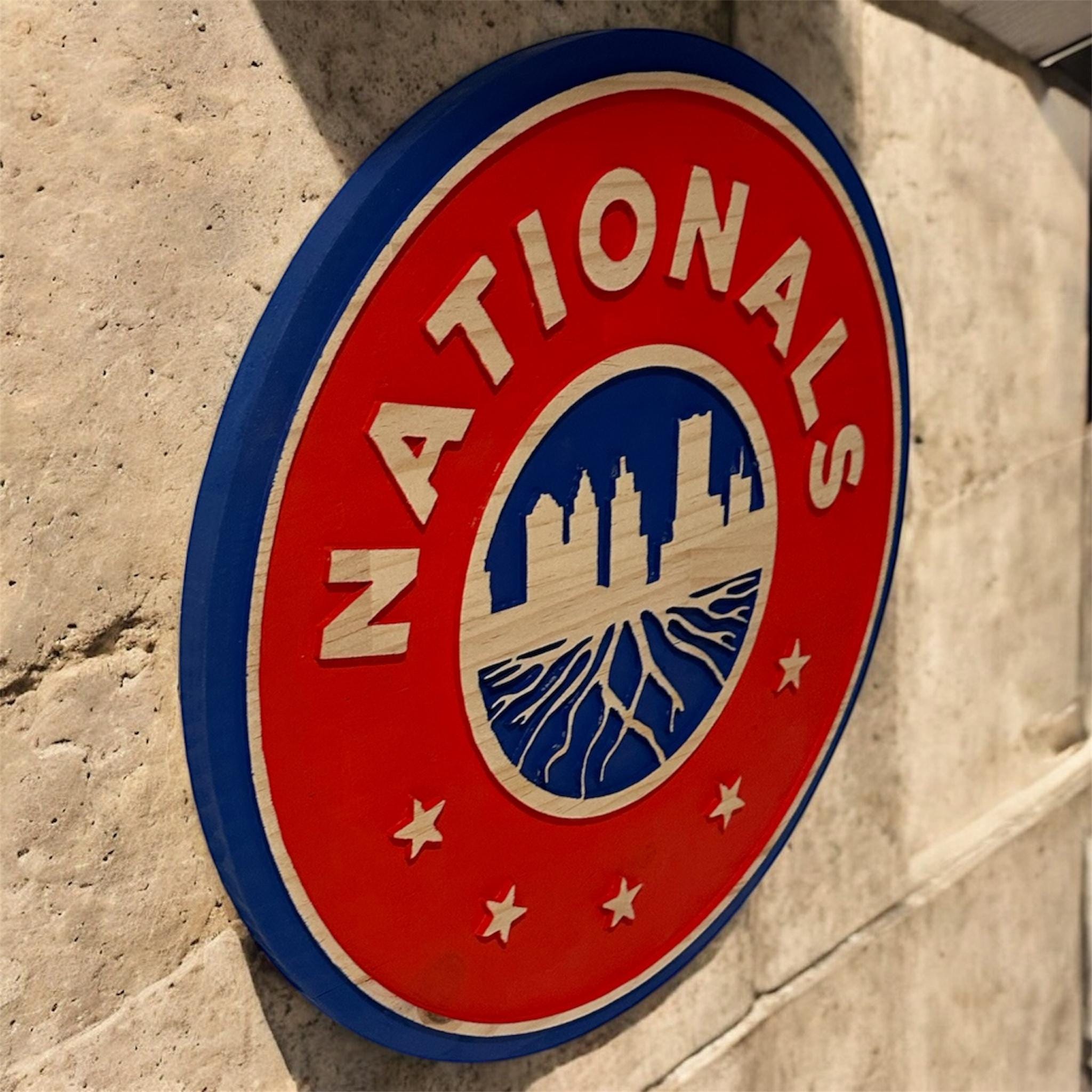 Personalized Nationals Soccer Club Handcrafted Wood Sign – Team Wall Decor