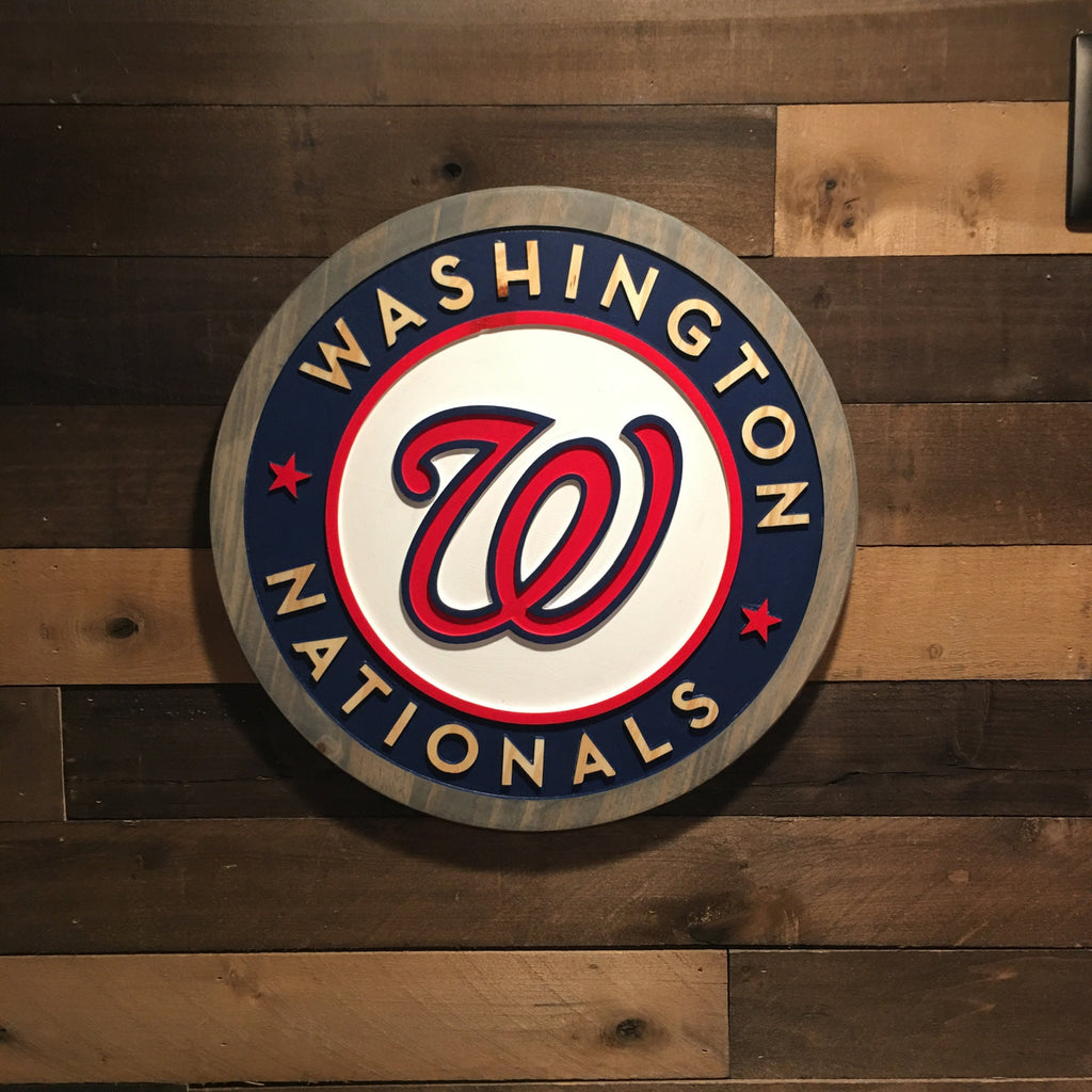 Washington Nationals wood carved Signs