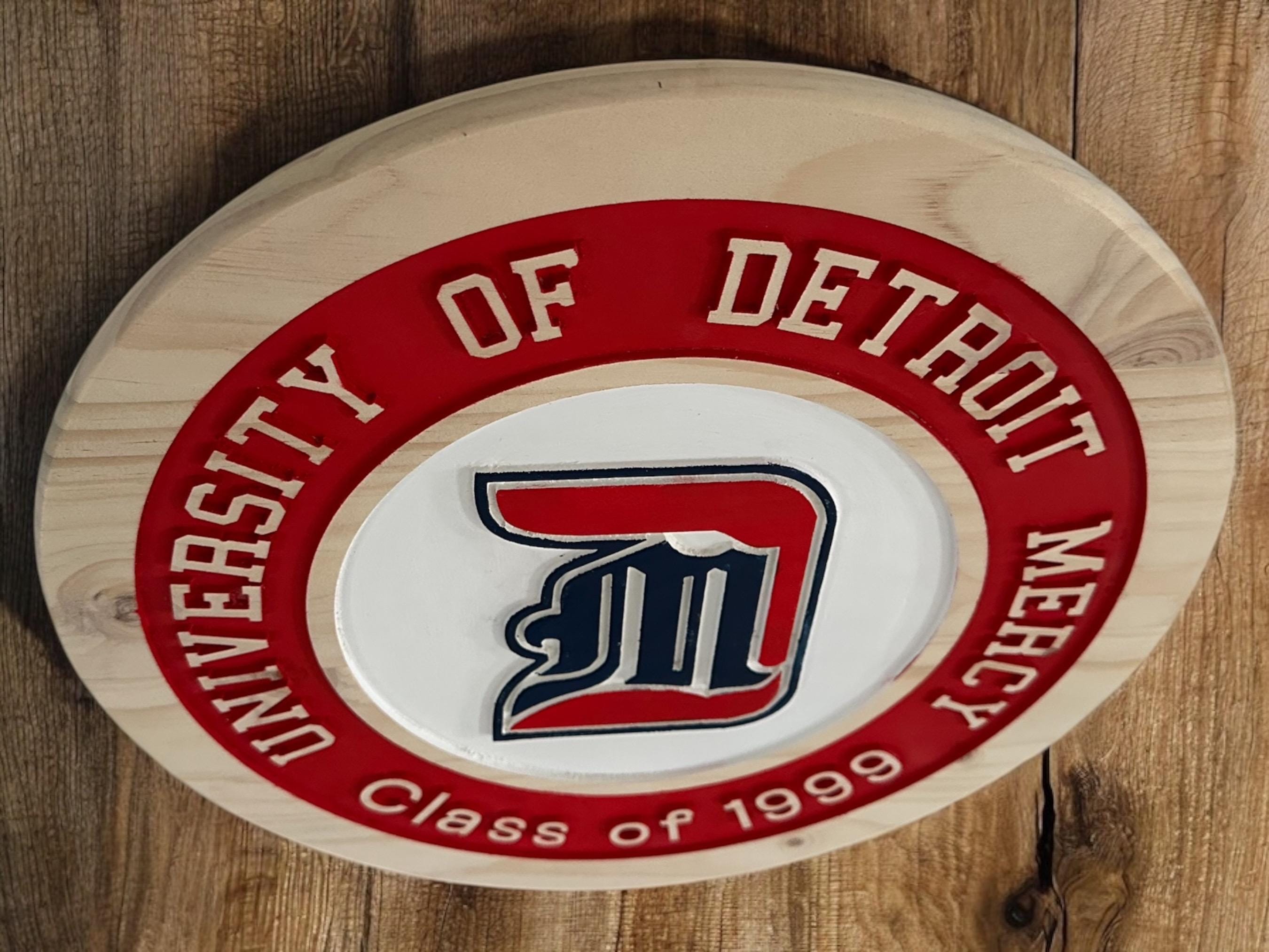 University of Detroit Mercy Wood Carved Sign – Personalized Alumni Gift