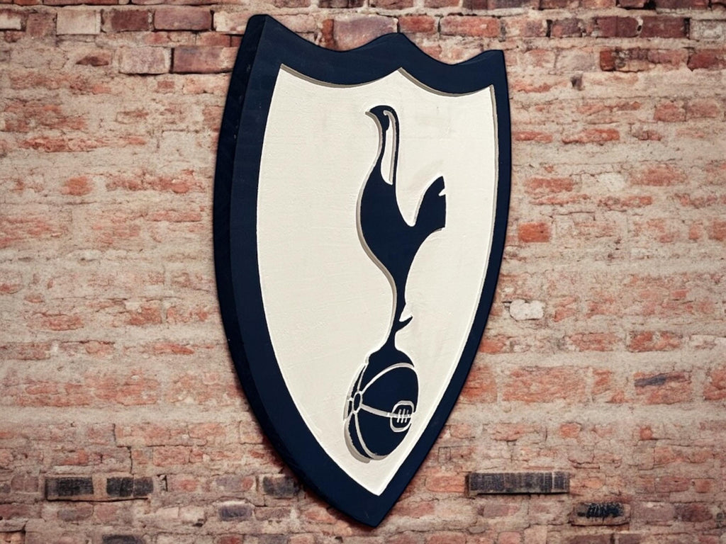 Handmade Tottenham Hotspur Crest Wood Sign | Spurs Fan Gift