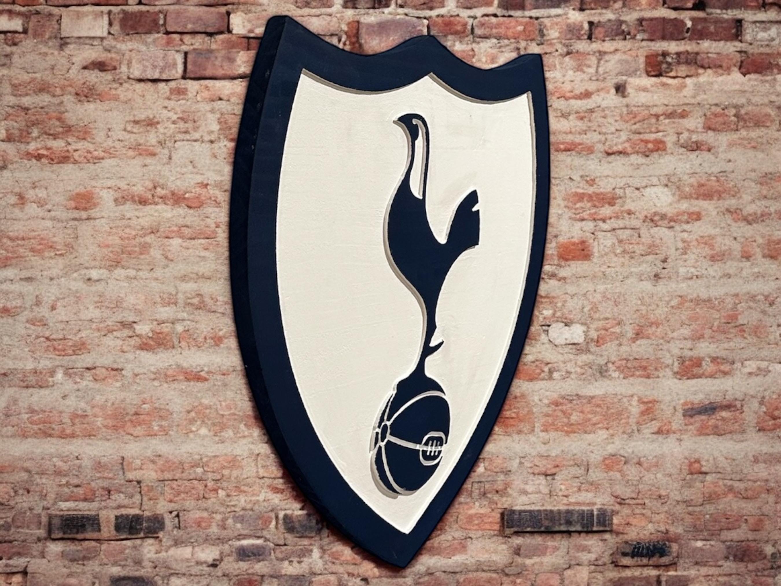Handmade Tottenham Hotspur Crest Wood Sign | Spurs Fan Gift