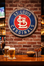 St. Louis Cardinals Wood Sign – Hand-Carved Solid Wood Wall Art