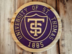 University of St. Thomas Hand-Painted Wood Shield – College Wall Decor