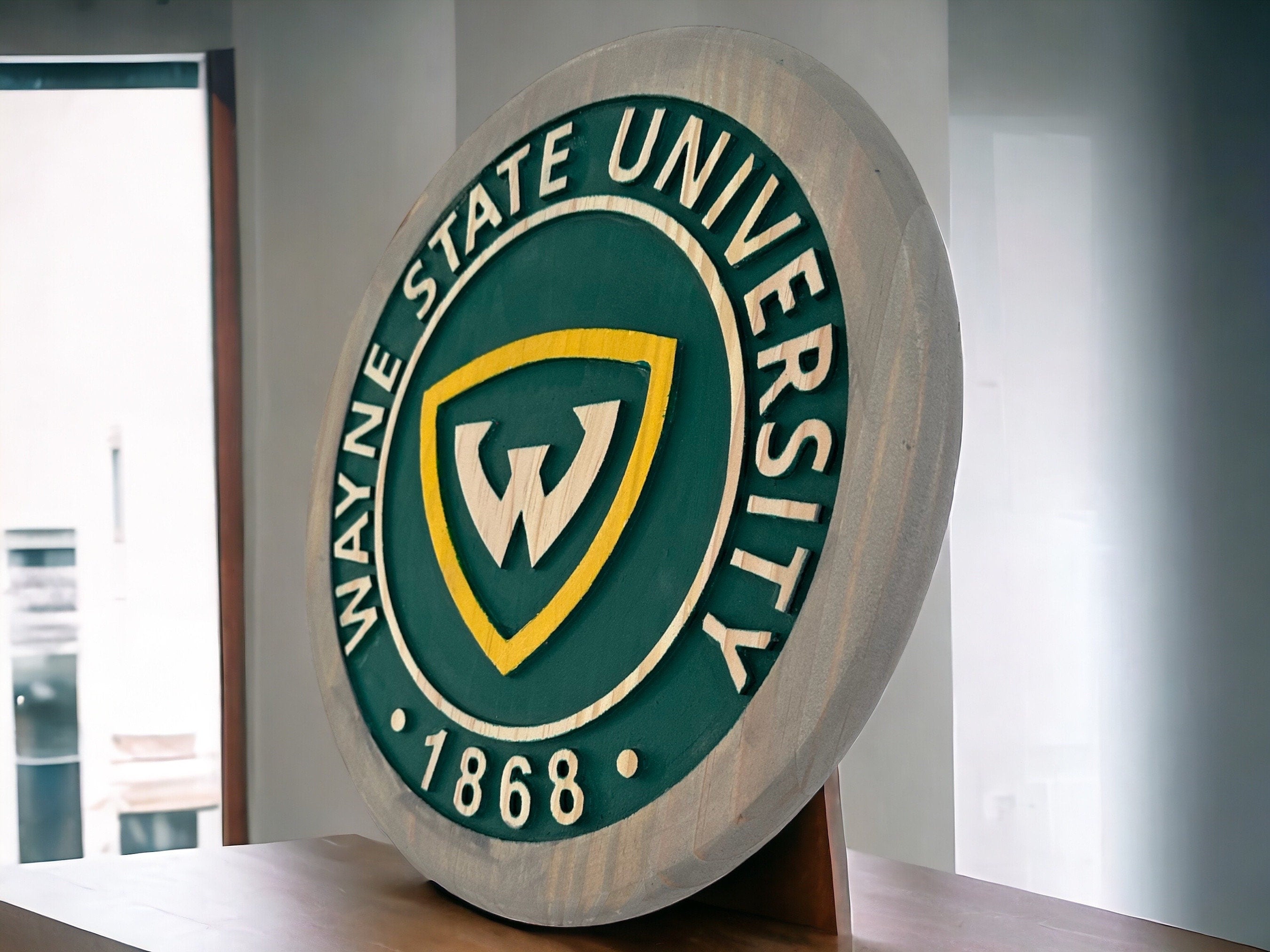 Wayne State University Graduation Wood Sign: College Alumni Gift