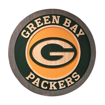 Green Bay Packers Handcrafted Wood Sign – NFL Wall Decor