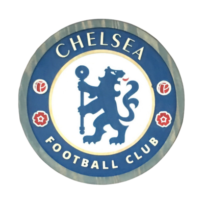 Chelsea Football Club Hand-Carved Wooden Sign . Free fast shipping.