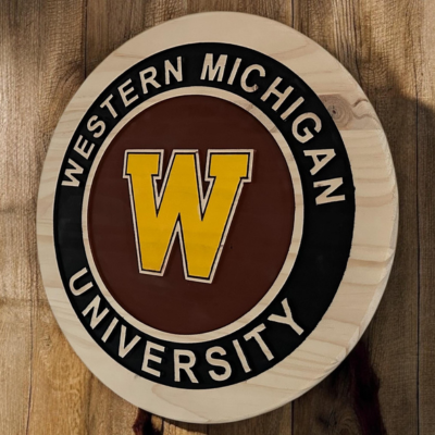 Western Michigan Broncos Wood Sign – WMU Handcrafted Wall Decor