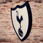 Tottenham Hotspur Handcrafted Wood Crest Sign – Spurs Wall Decor