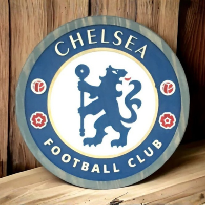 Chelsea FC Handcrafted Wood Sign – Football Fan Gift