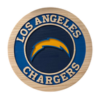 LA Chargers Handcrafted Wood Sign – NFL Man Cave Decor