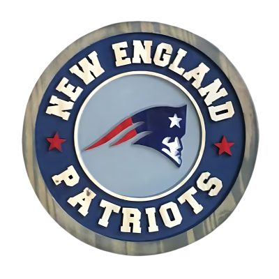 New England Patriots Handcrafted Wood Sign – NFL Fan Cave