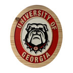 UGA Bulldogs Hand-Carved Wood Sign – University of Georgia Decor