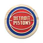Detroit Pistons Handcrafted Wood Sign – NBA Wall Decor