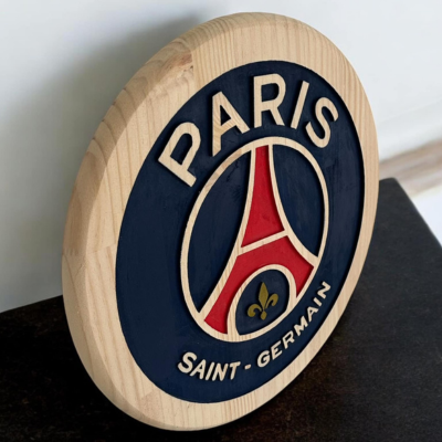 Paris Saint-Germain Handcrafted Wood Sign – Soccer Wall Decor