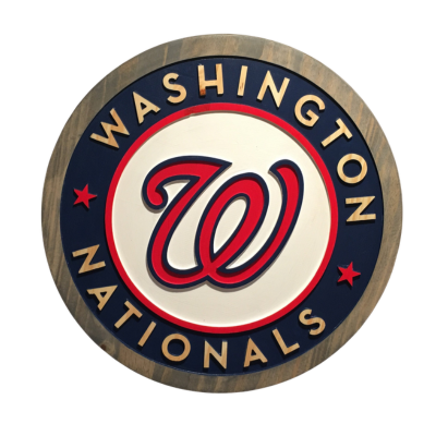 Washington Nationals Handcrafted Wood Sign – MLB Wall Decor