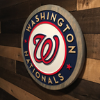 Washington Nationals Handcrafted Wood Sign – MLB Wall Decor