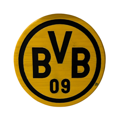 Borussia Dortmund Handcrafted Wood Sign – BVB Soccer Wall Decor