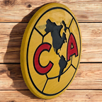 Club América Handcrafted Wood Sign – Liga MX Soccer Wall Decor