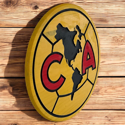 Club América Wood Sign: Carved Liga MX Soccer Wall Art