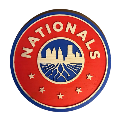 Personalized Nationals Soccer Club Handcrafted Wood Sign – Team Wall Decor