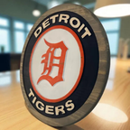 Detroit Tigers Handcrafted Wood Sign – Baseball Wall Decor