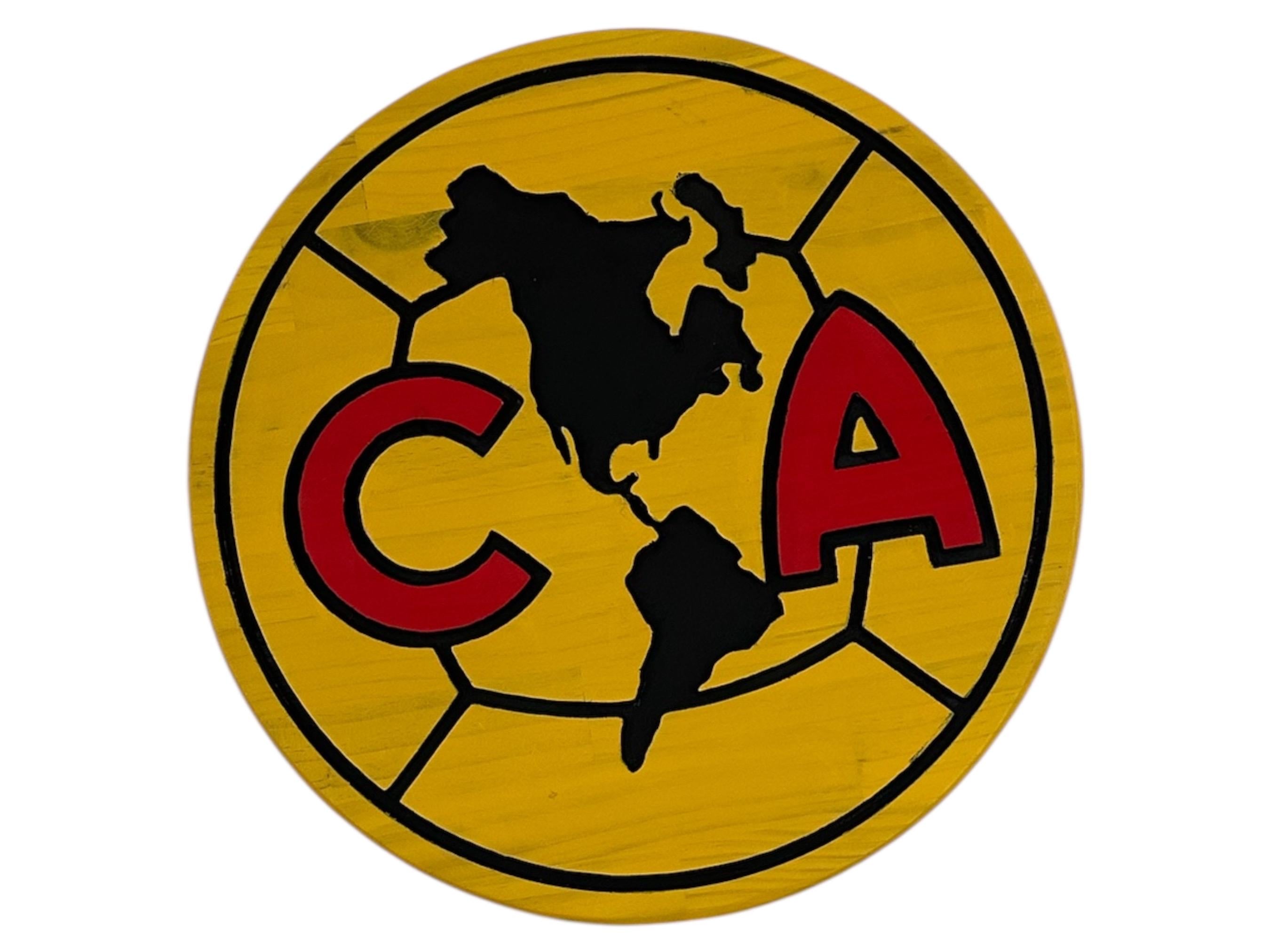 Club América Wood Sign: Carved Liga MX Soccer Wall Art
