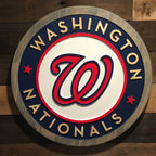 Washington Nationals Handcrafted Wood Sign – MLB Wall Decor
