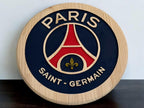 Paris Saint-Germain Handcrafted Wood Sign – Soccer Wall Decor
