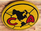 Club América Handcrafted Wood Sign – Liga MX Soccer Wall Decor