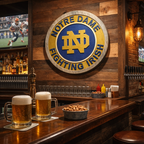 Notre Dame Fighting Irish Wood Sign – Handcrafted Wall Decor