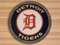 Handmade Detroit Tigers Wood Sign: Deep Carved Baseball Decor