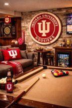 Indiana University Hoosiers Wood Sign – Handcrafted Wall Decor