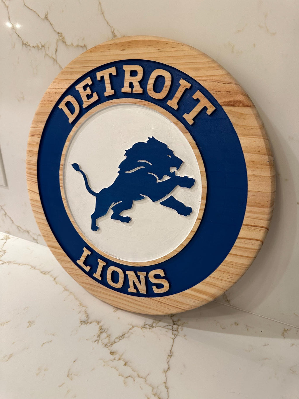 Detroit Lions wood carved Signs