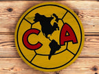 Club América Handcrafted Wood Sign – Liga MX Soccer Wall Decor