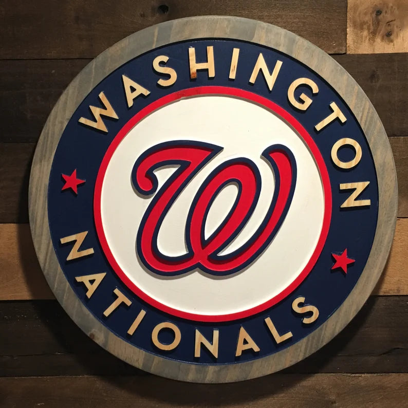 Washington Nationals wood carved Signs
