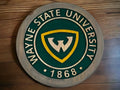 Wayne State University Wooden Sign – Hand-Carved College Wall Art