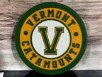 Vermont Catamounts Handcrafted Wood Sign – UVM Wall Art