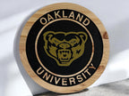 Oakland University Golden Grizzlie Handcrafted Wood Sign – College Wall Decor